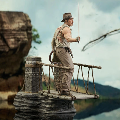 Indiana Jones et le Temple maudit Deluxe Gallery statuette PVC Rope Bridge 28cm Diamond Select