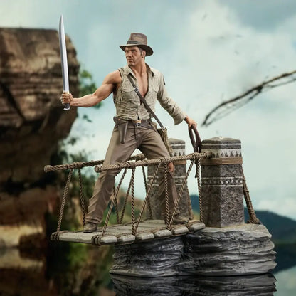 Indiana Jones et le Temple maudit Deluxe Gallery statuette PVC Rope Bridge 28cm Diamond Select