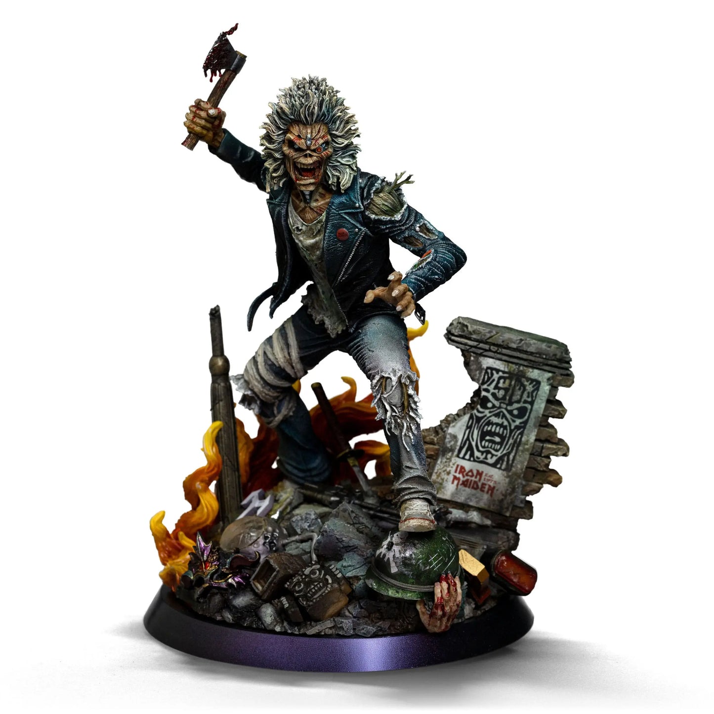 Iron Maiden Eddie statuette 1/10 Art Scale Eddie 50th Year Anniversary 22 cm - Rue Du Retro