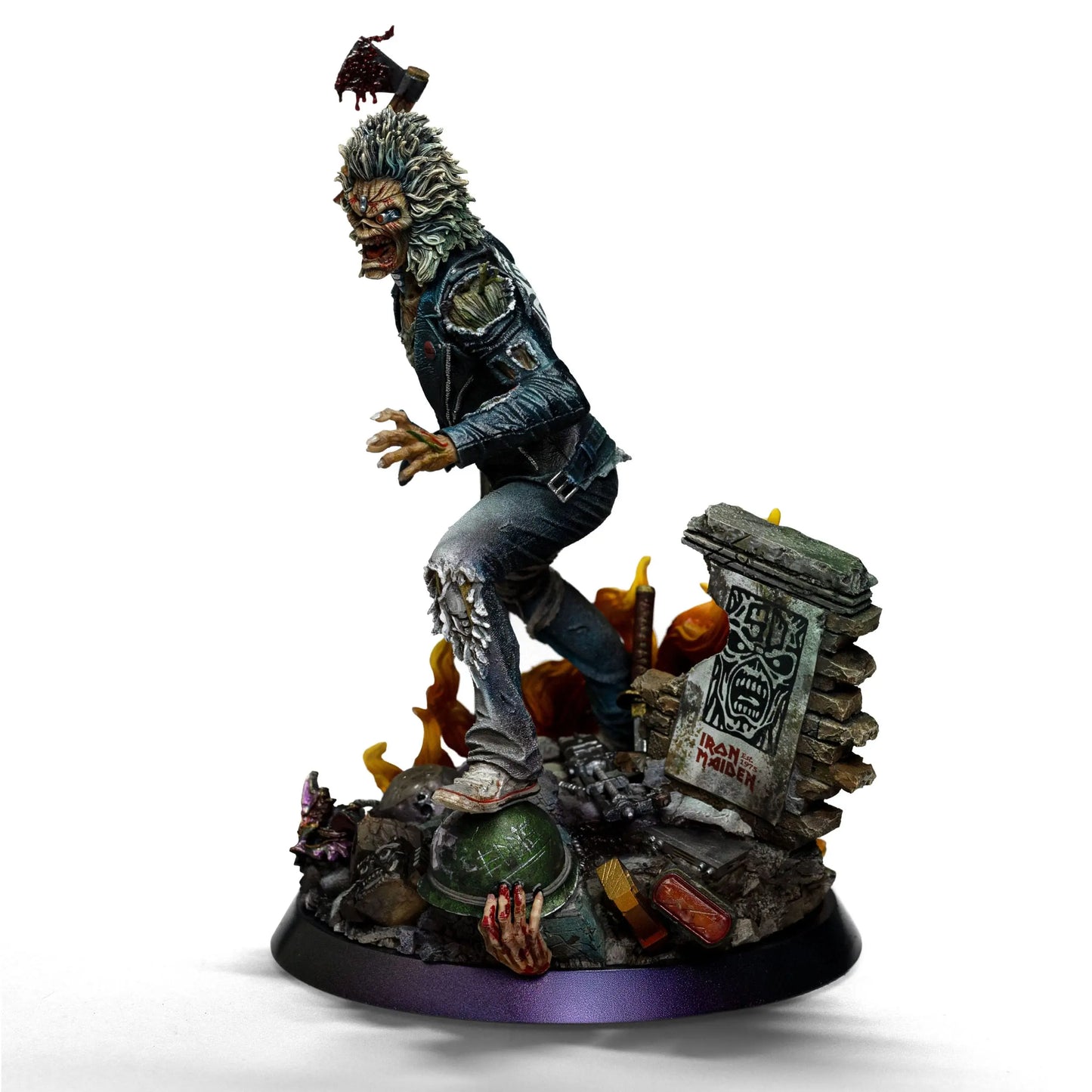 Iron Maiden Eddie statuette 1/10 Art Scale Eddie 50th Year Anniversary 22 cm - Rue Du Retro