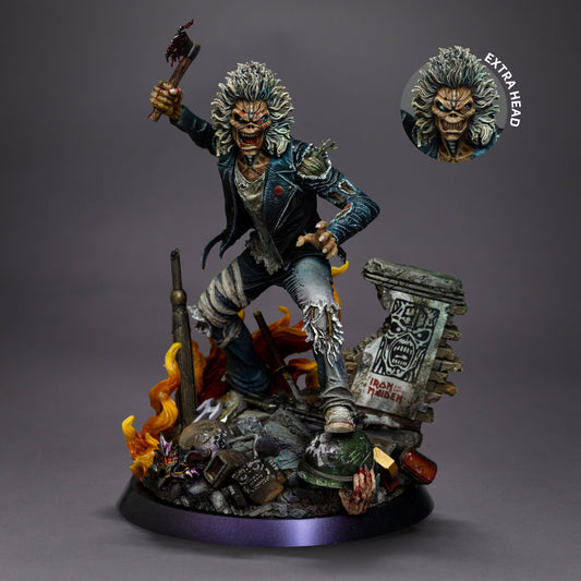Iron Maiden Eddie statuette 1/10 Art Scale Eddie 50th Year Anniversary 22 cm - Rue Du Retro