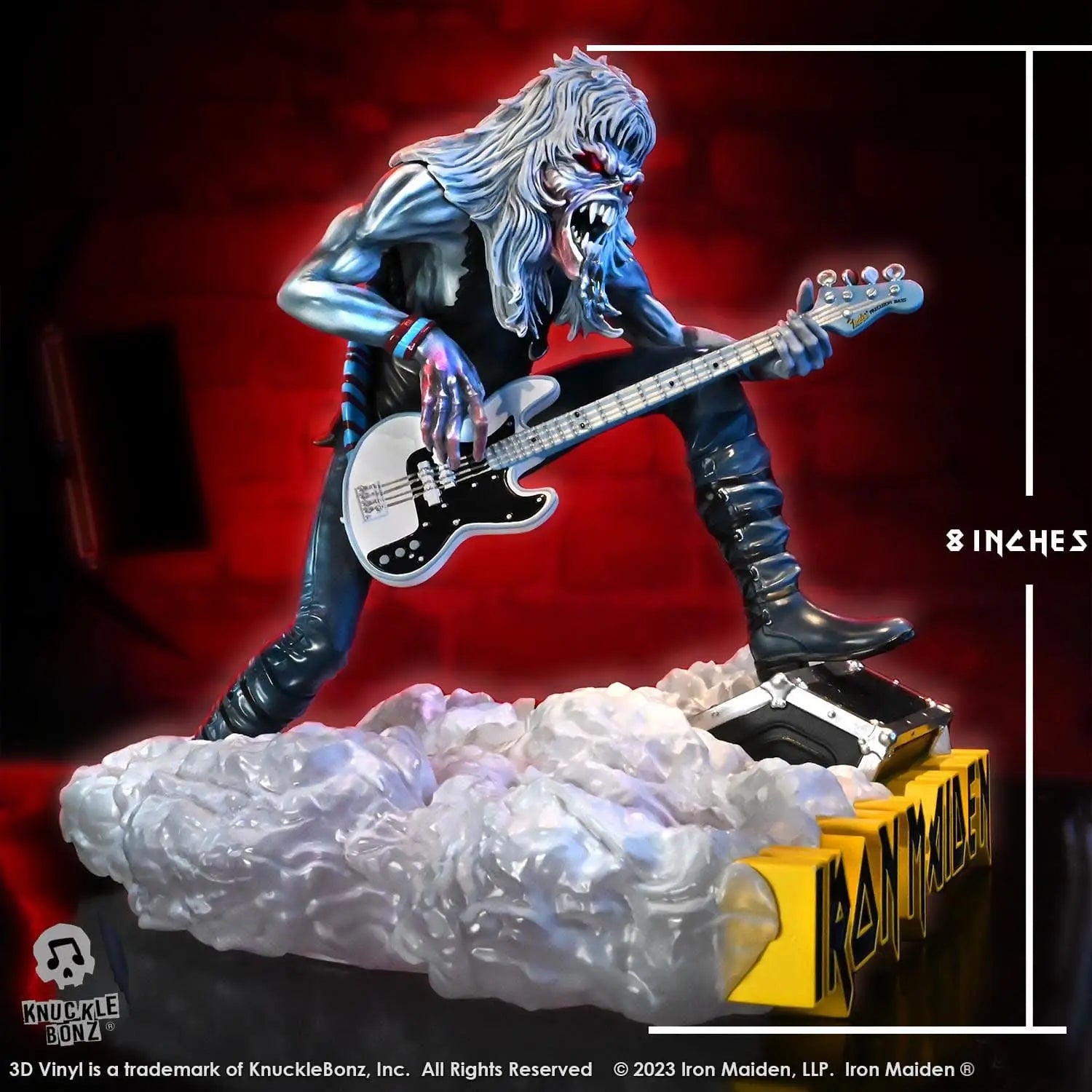 Iron Maiden Eddie Fear of the Dark statuette 3D Vinyl 20cm Knucklebonz