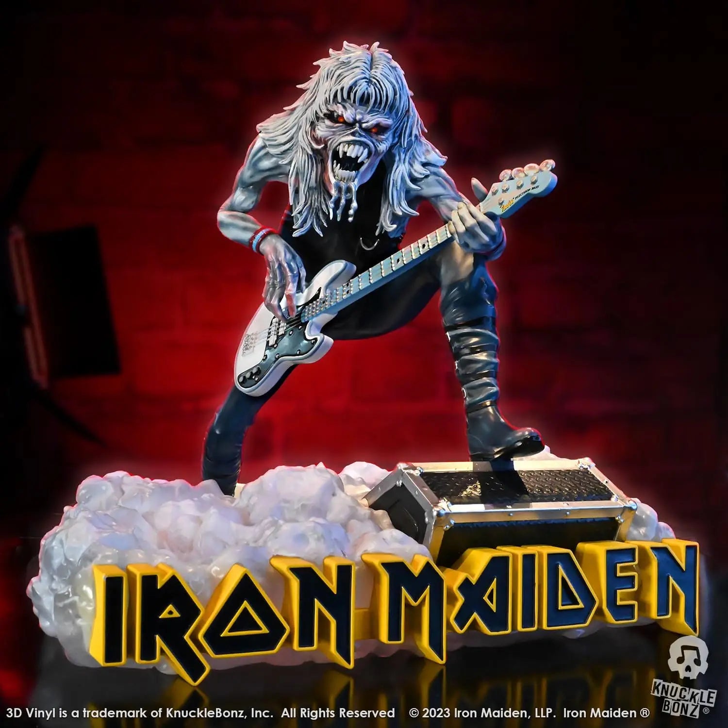 Iron Maiden Eddie Fear of the Dark statuette 3D Vinyl 20cm Knucklebonz