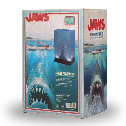 Jaws Statue 3D Movie Poster Jaws 50Th Anniv Light Up RUE DU RETRO