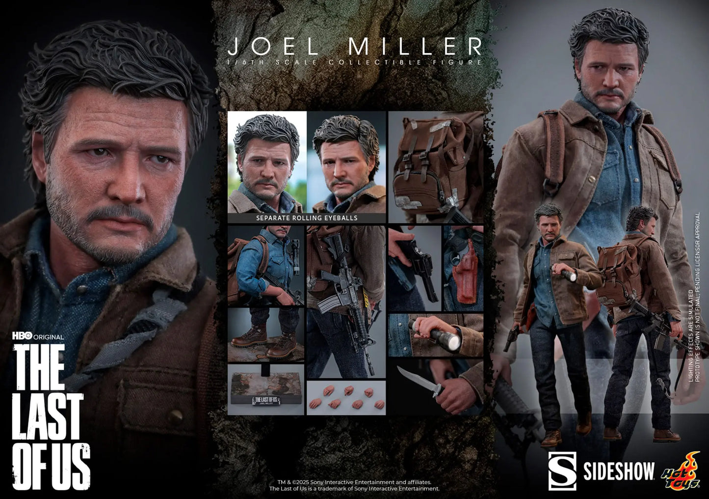 Joel Miller The Last of Us figurine 1/6 30 cm - Rue Du Retro