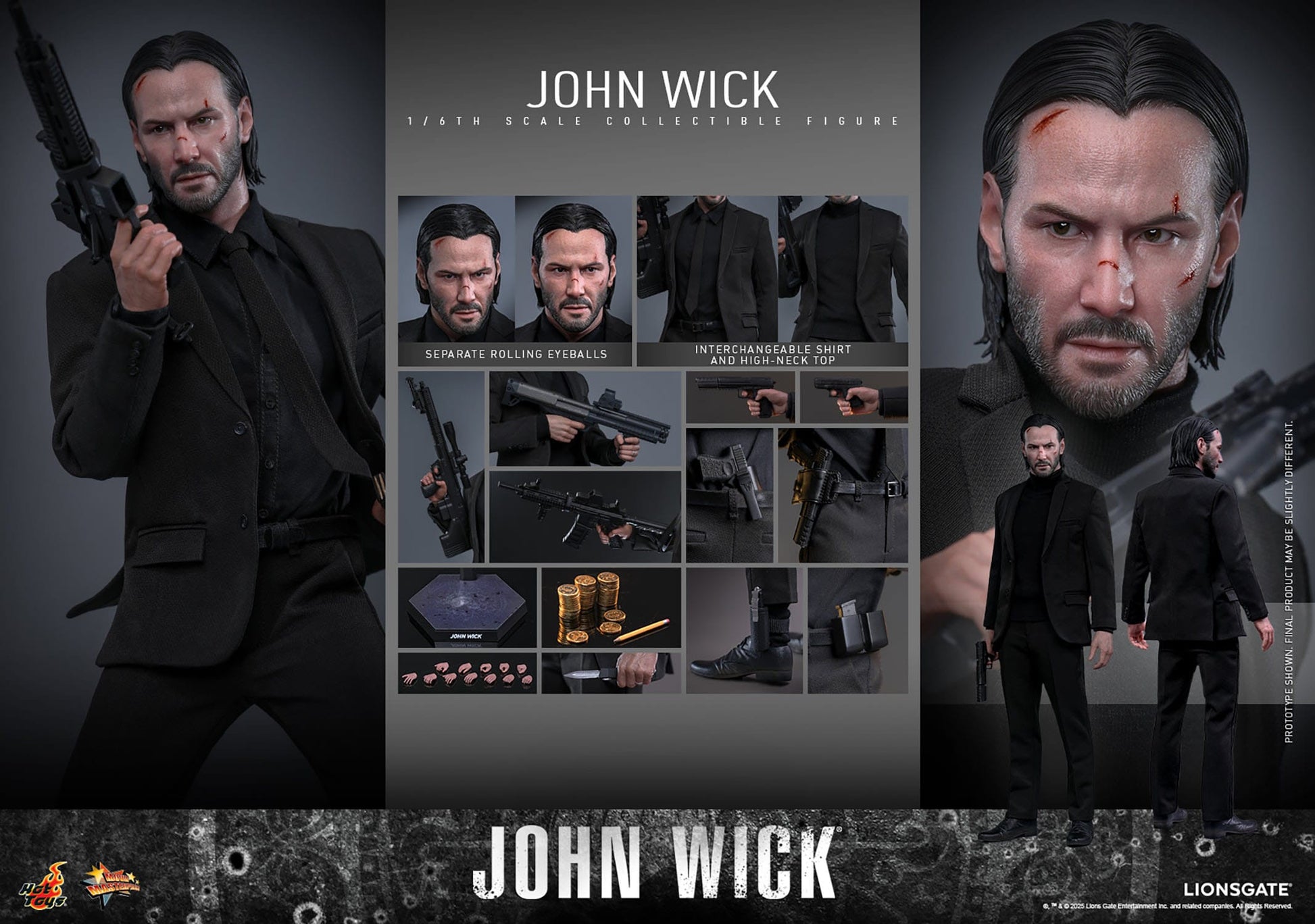 John Wick figurine Movie Masterpiece 1/6 31 cm Hot Toys