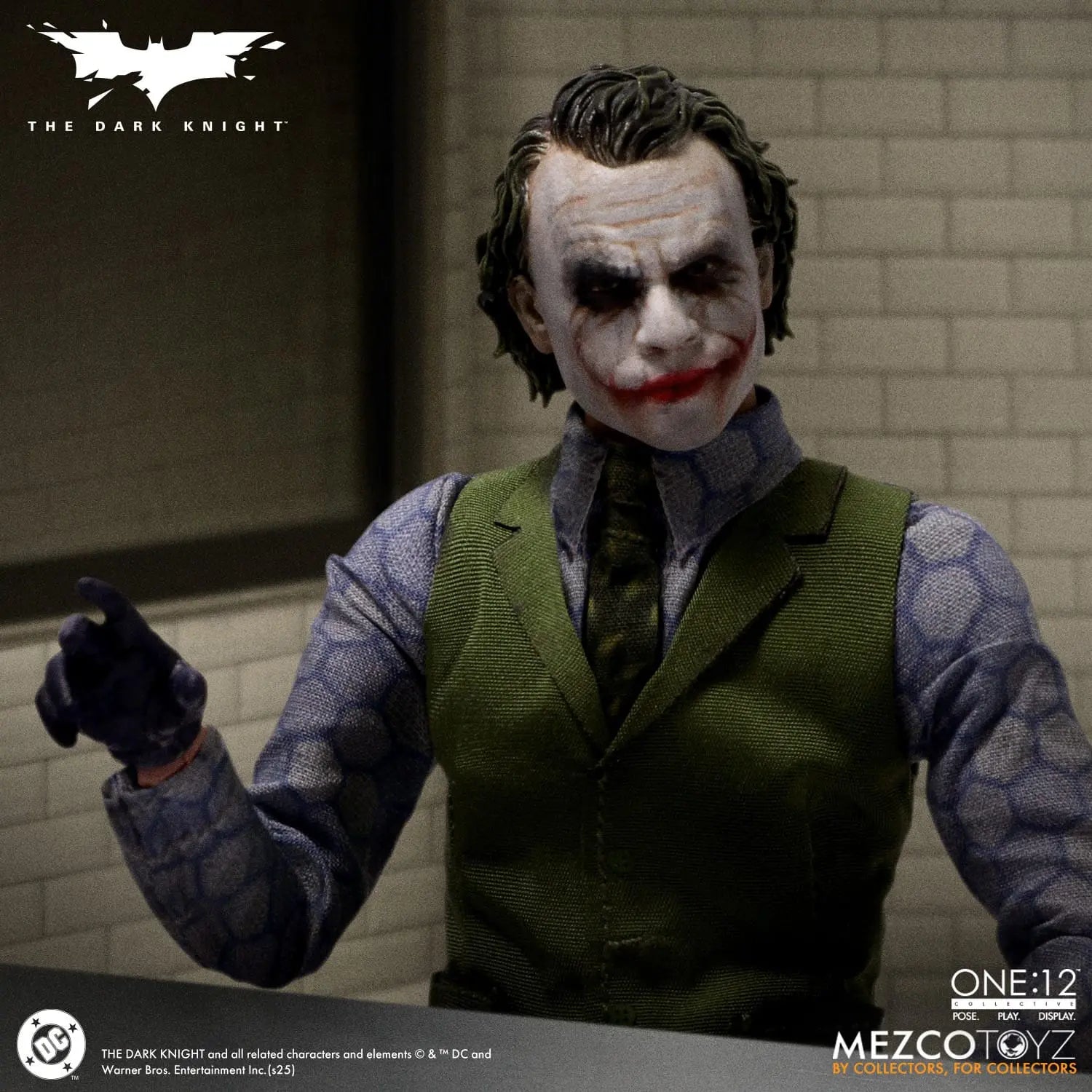 Joker Batman The Dark Knight : Le Chevalier noir figurine 1/12 17cm Mezco Toys