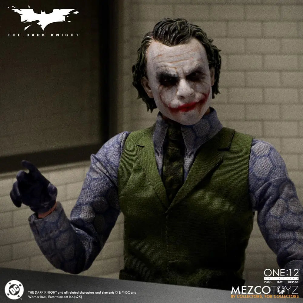 Joker Batman The Dark Knight : Le Chevalier noir figurine 1/12 17cm Mezco Toys