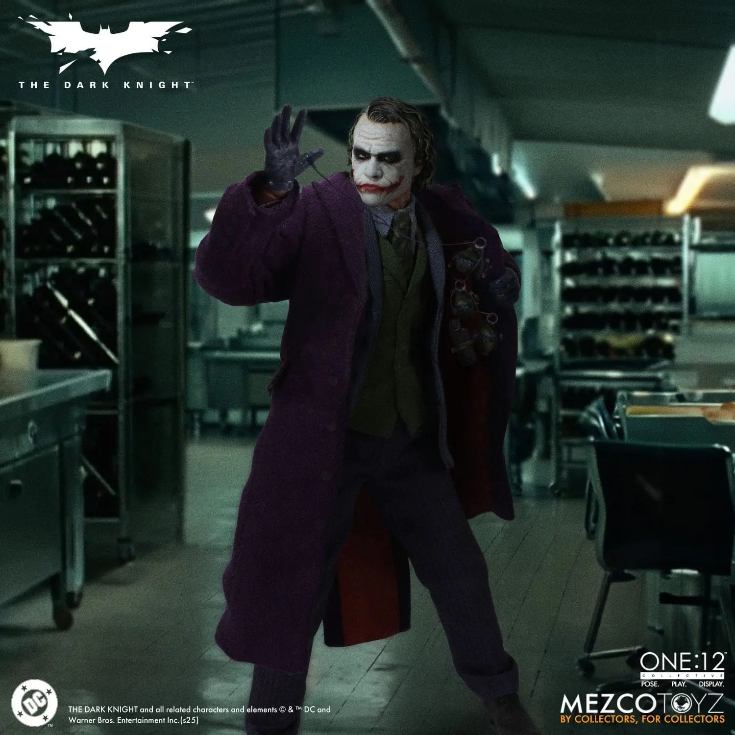 Joker Batman The Dark Knight : Le Chevalier noir figurine 1/12 17cm Mezco Toys