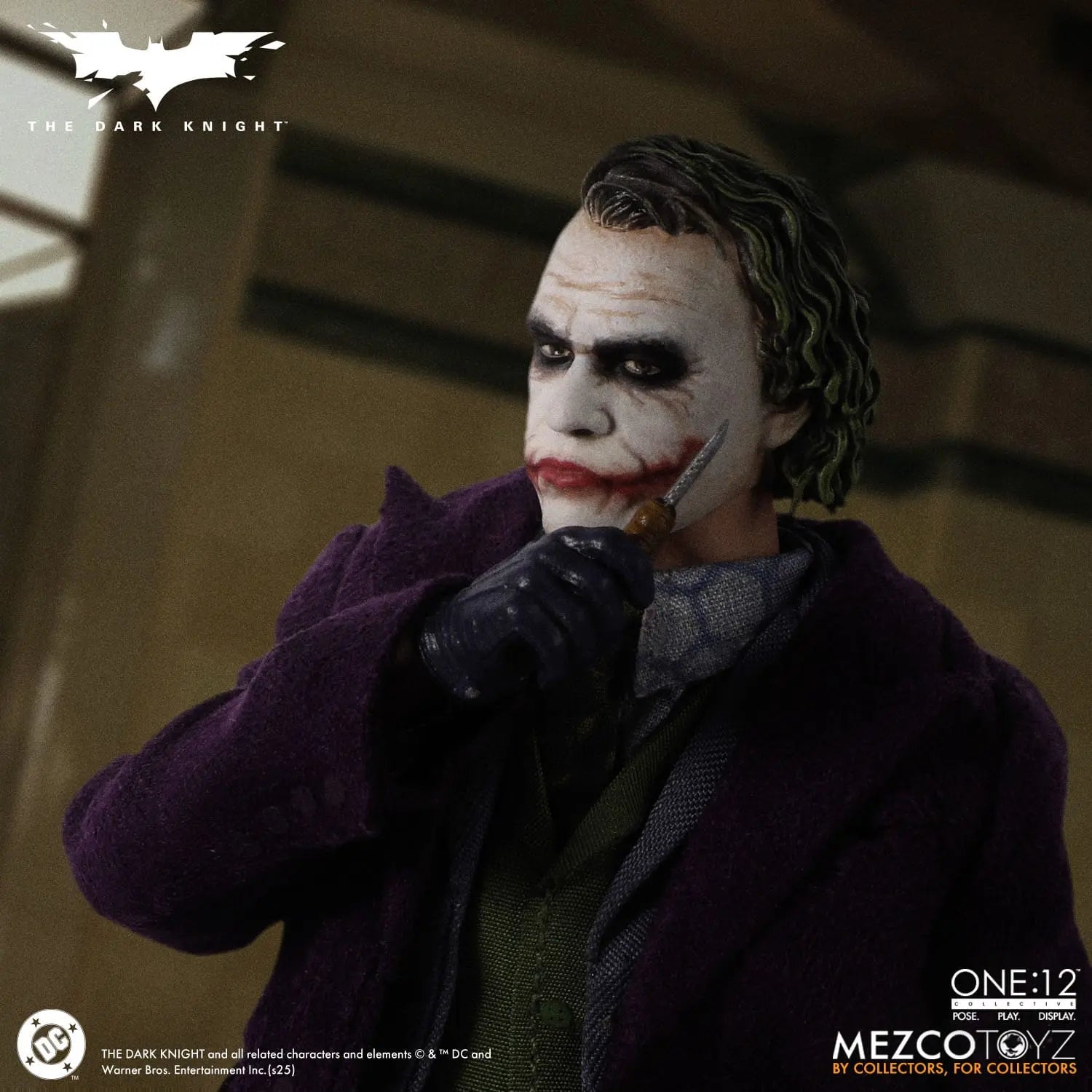 Joker Batman The Dark Knight : Le Chevalier noir figurine 1/12 17cm Mezco Toys