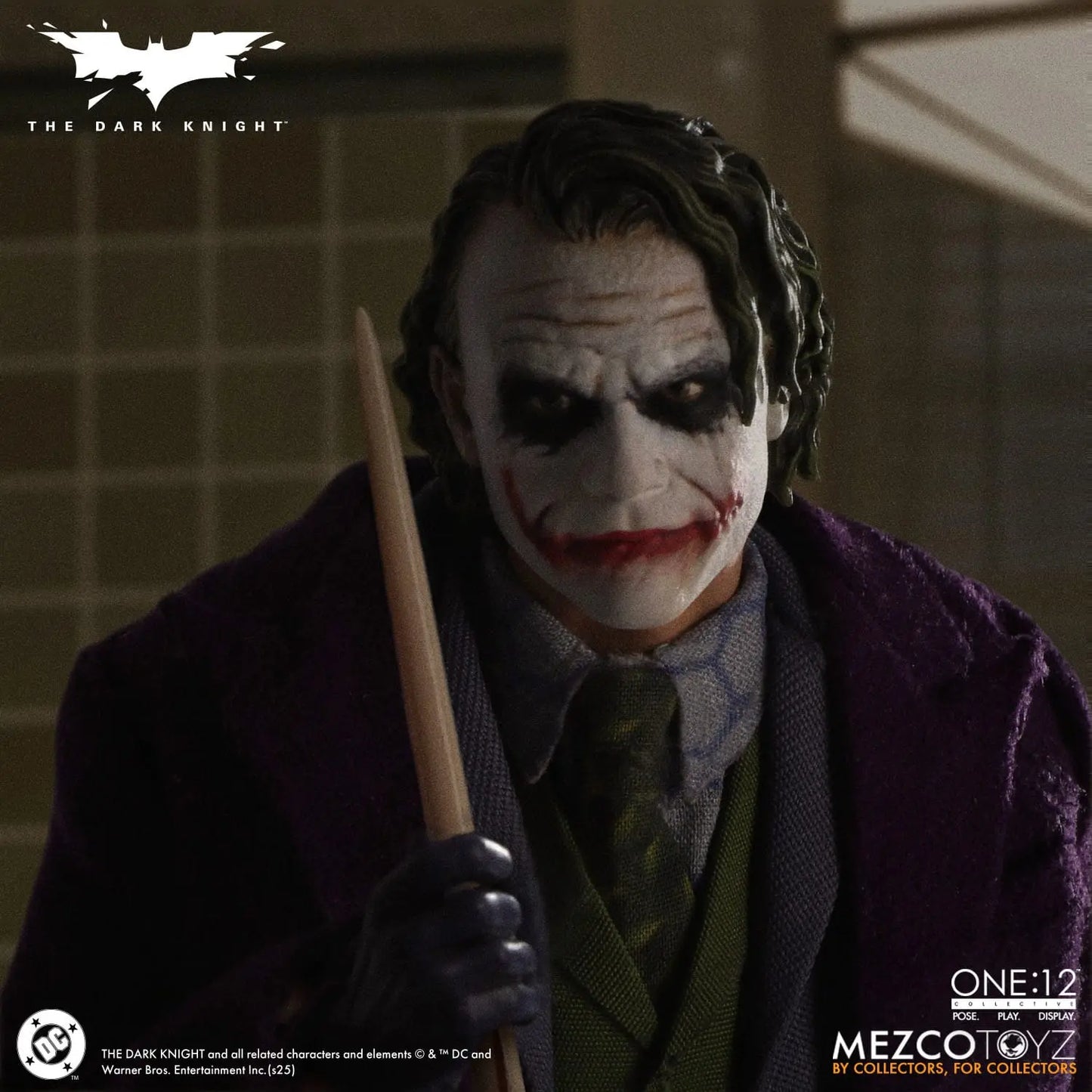 Joker Batman The Dark Knight : Le Chevalier noir figurine 1/12 17cm Mezco Toys