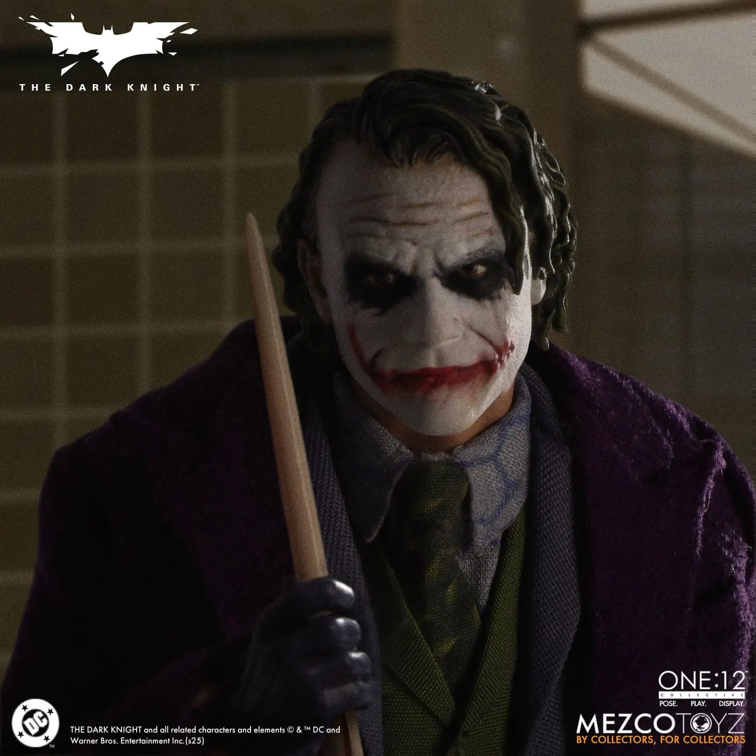 Joker Batman The Dark Knight : Le Chevalier noir figurine 1/12 17cm Mezco Toys