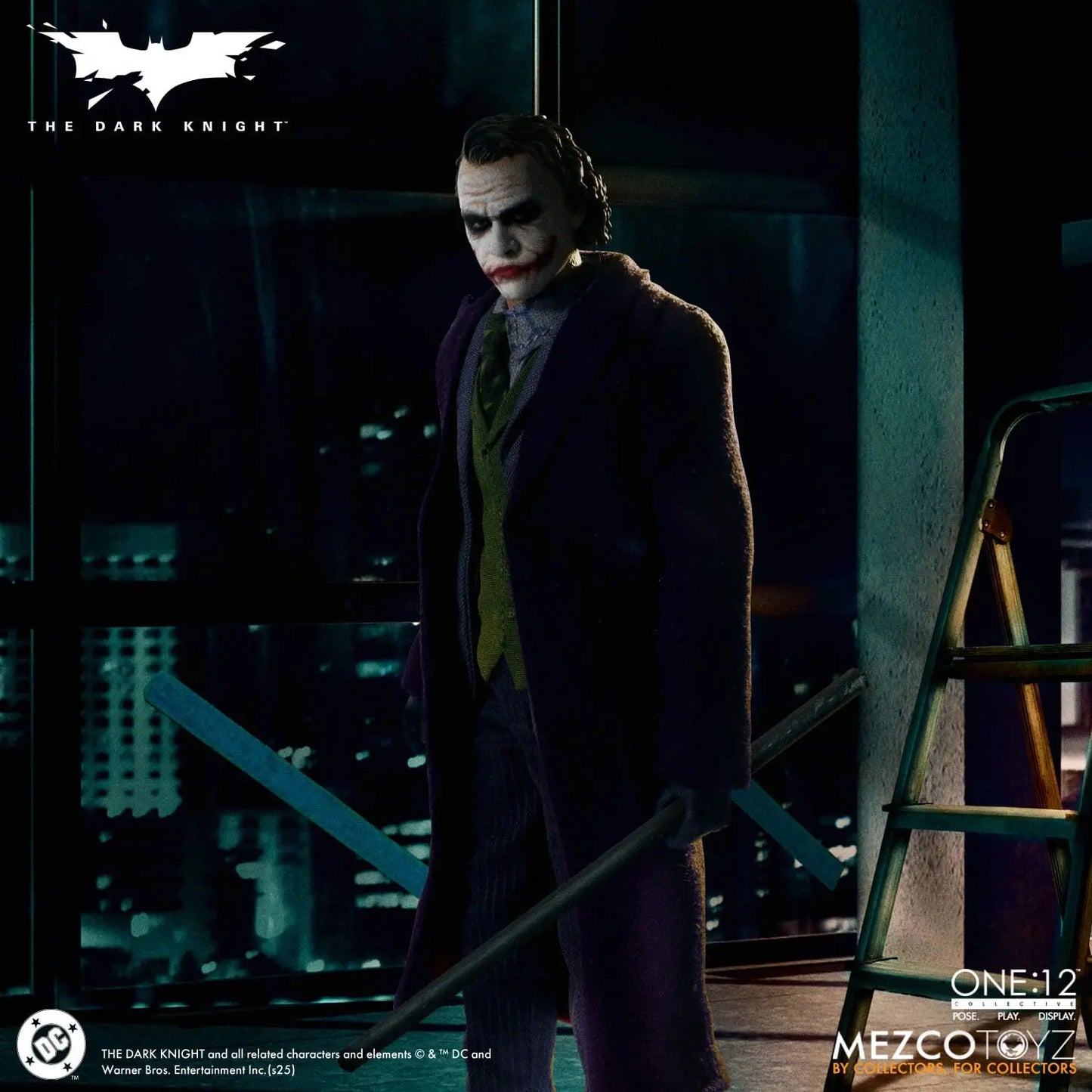 Joker Batman The Dark Knight : Le Chevalier noir figurine 1/12 17cm Mezco Toys