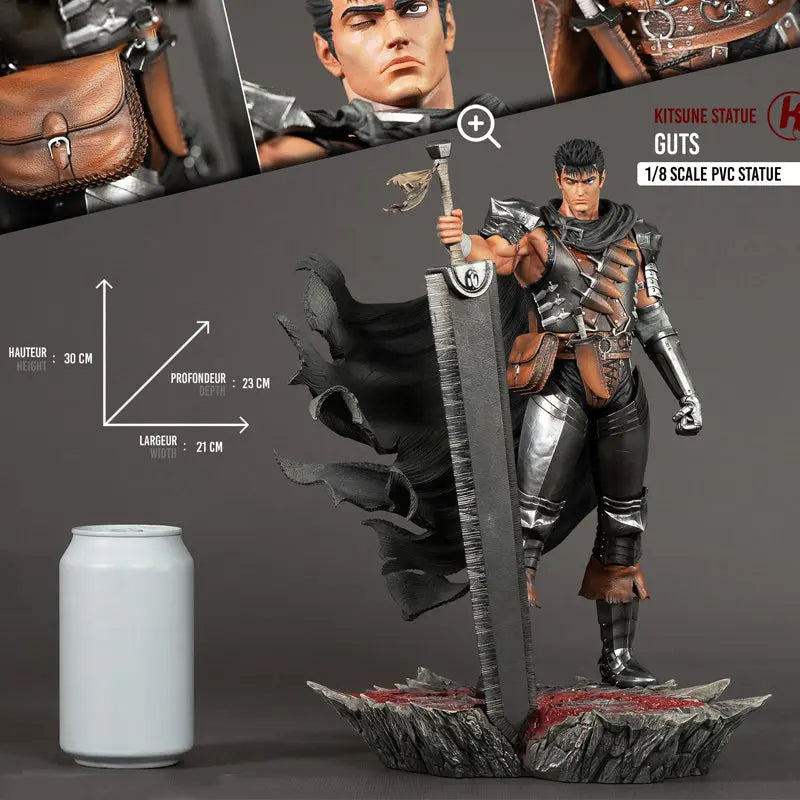 Berserk Statuette Pvc 1/8 Guts Vol 2 30cm - Rue Du Retro