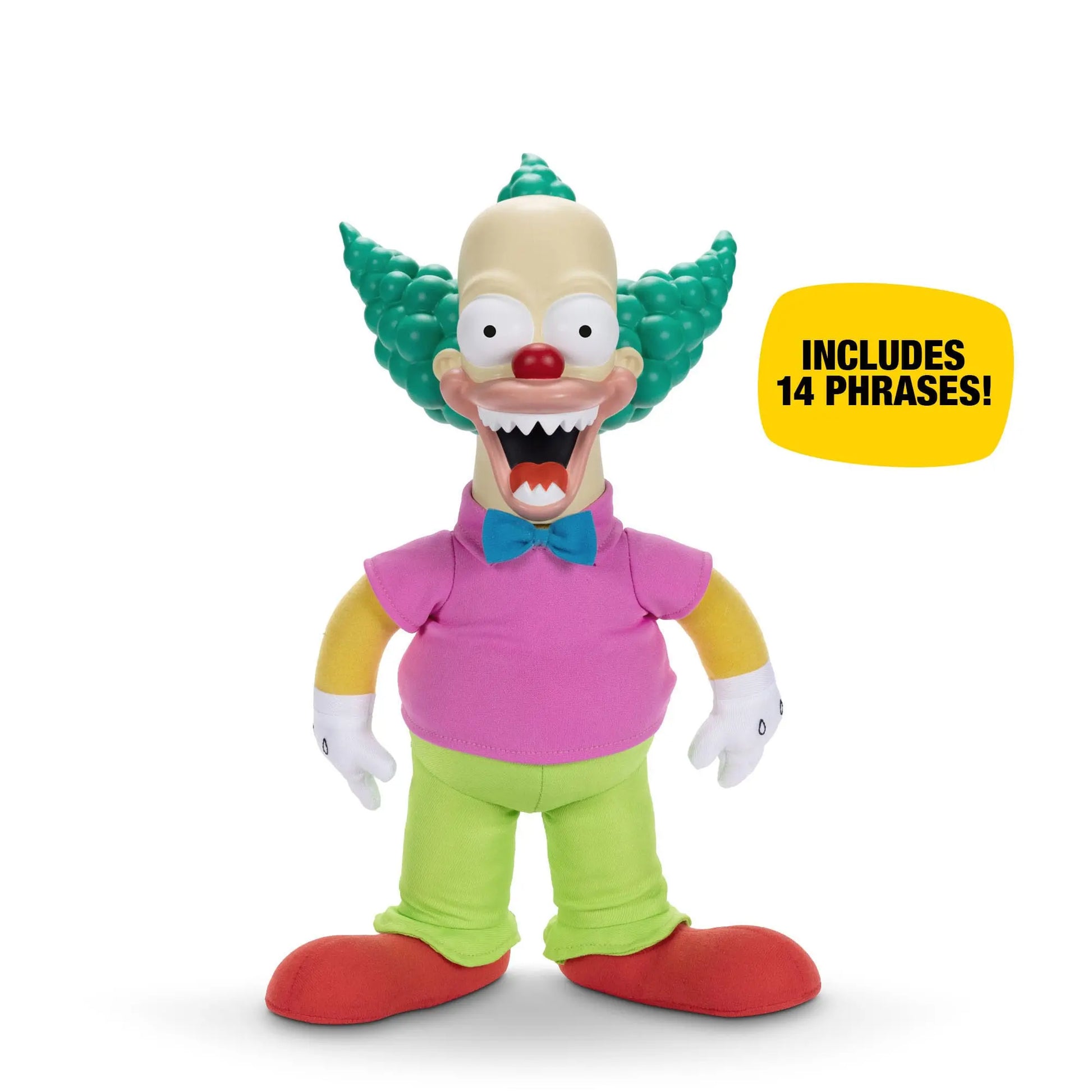 Krusty Le Clown Simpsons peluche parlante 44 cm *ANGLAIS* - Rue Du Retro