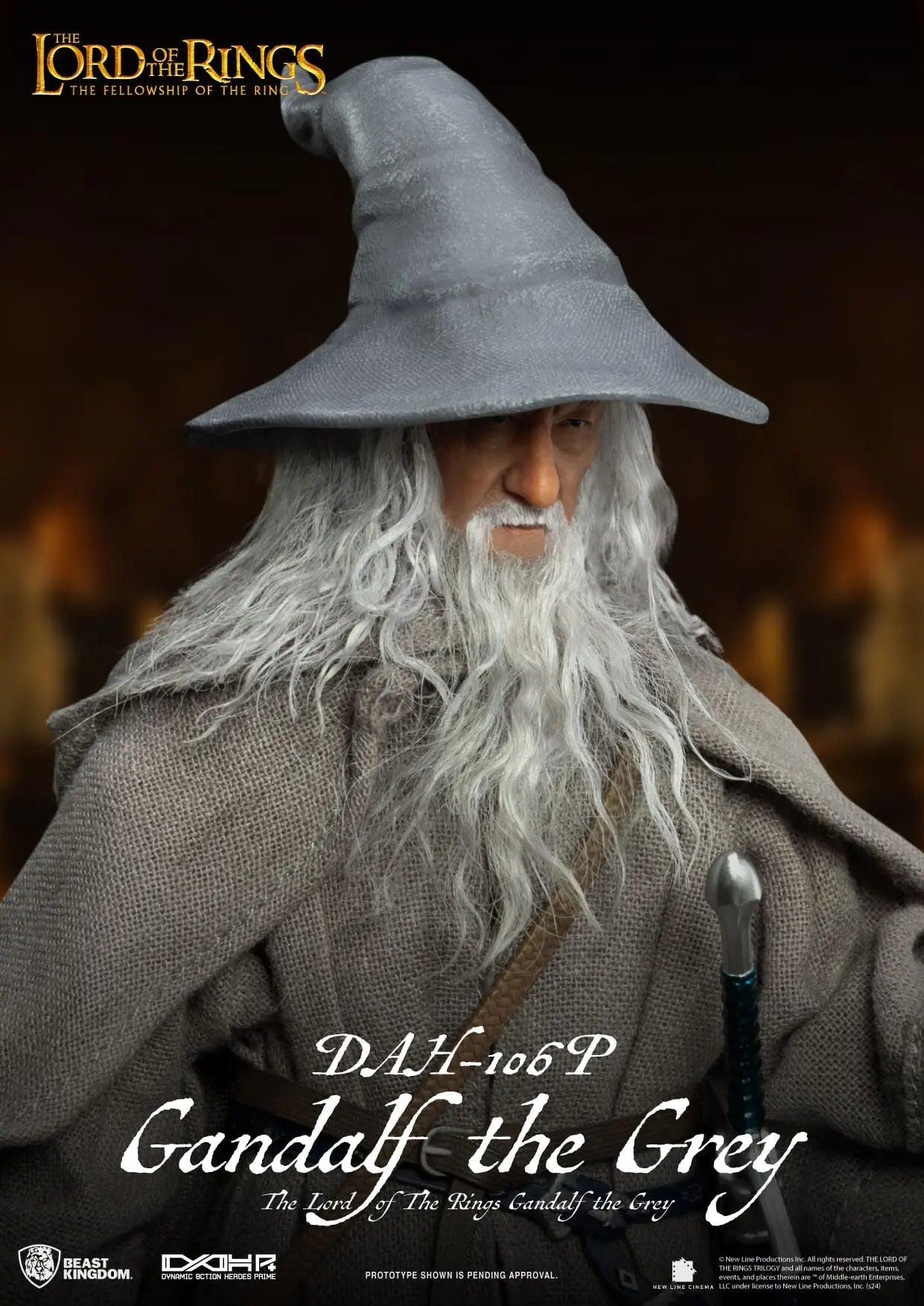 Le Seigneur des Anneaux Gandalf le Gris  figurine Dynamic Action Heroes 21cm Beast Kingdom Toys