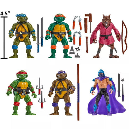 Les Tortues Ninja 6 Figurines 1988 Remastered heo EU Exclusive Playmates