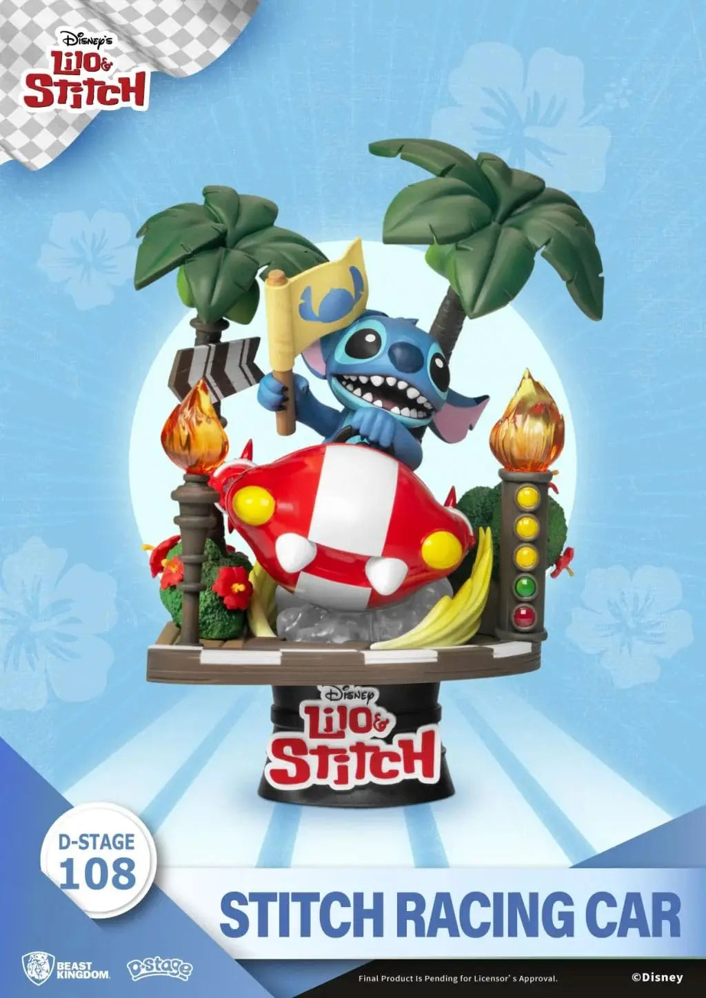 Lilo & Stitch voiture de course Disney - Rue Du Retro