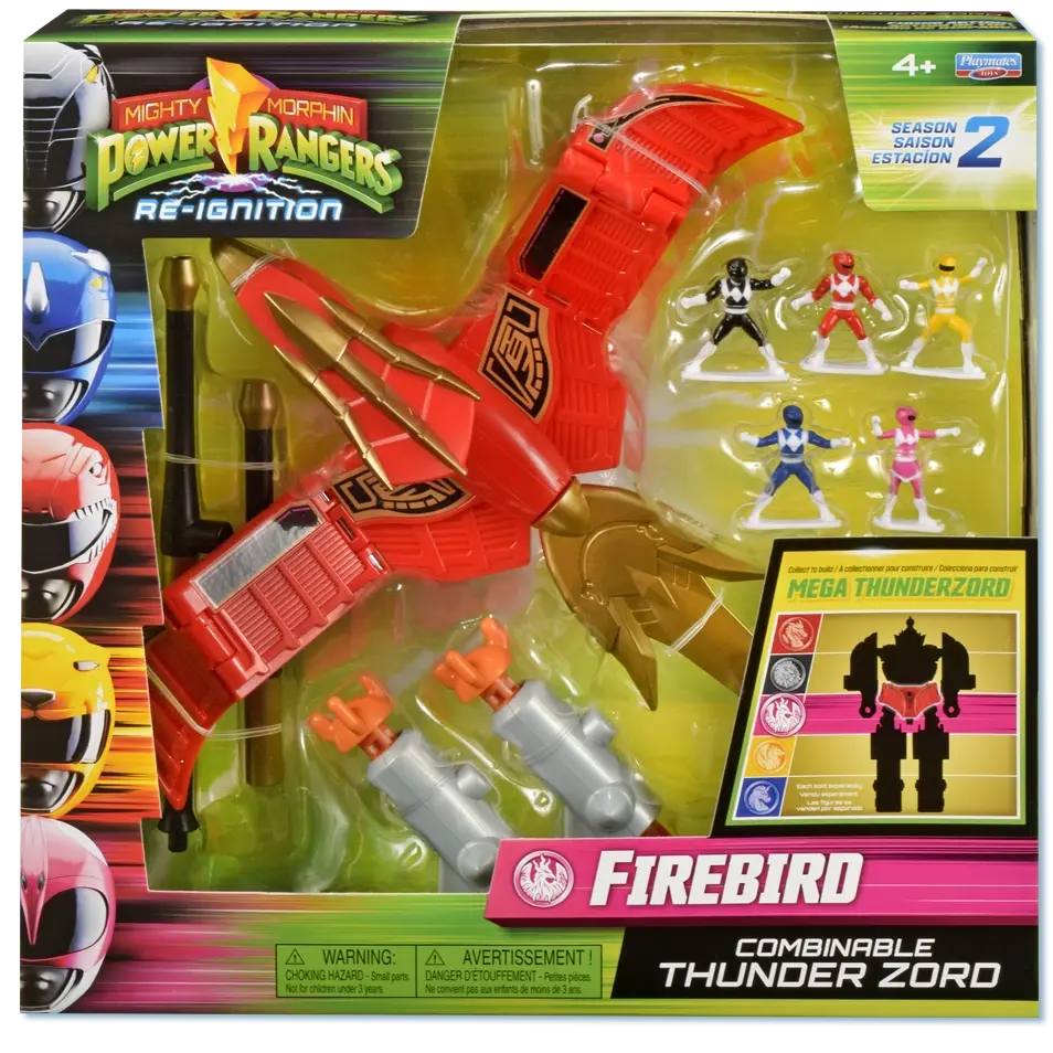 Power Rangers Thunderzord figurine Firebird Playmates