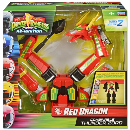 Power Rangers Thunderzord figurine Red Dragon Playmates