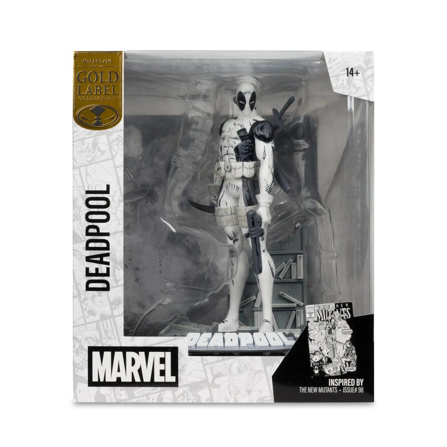 Deadpool Marvel Collection statuette PVC 1/10 The New Mutants #98) (Line Art) (Gold Label) 17 cm McFarlane Toys