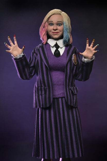 Mercredi Wednesday Pack de 2 figurines Wednesday Addams (Nevermore Uniform) et Enid 20cm Neca