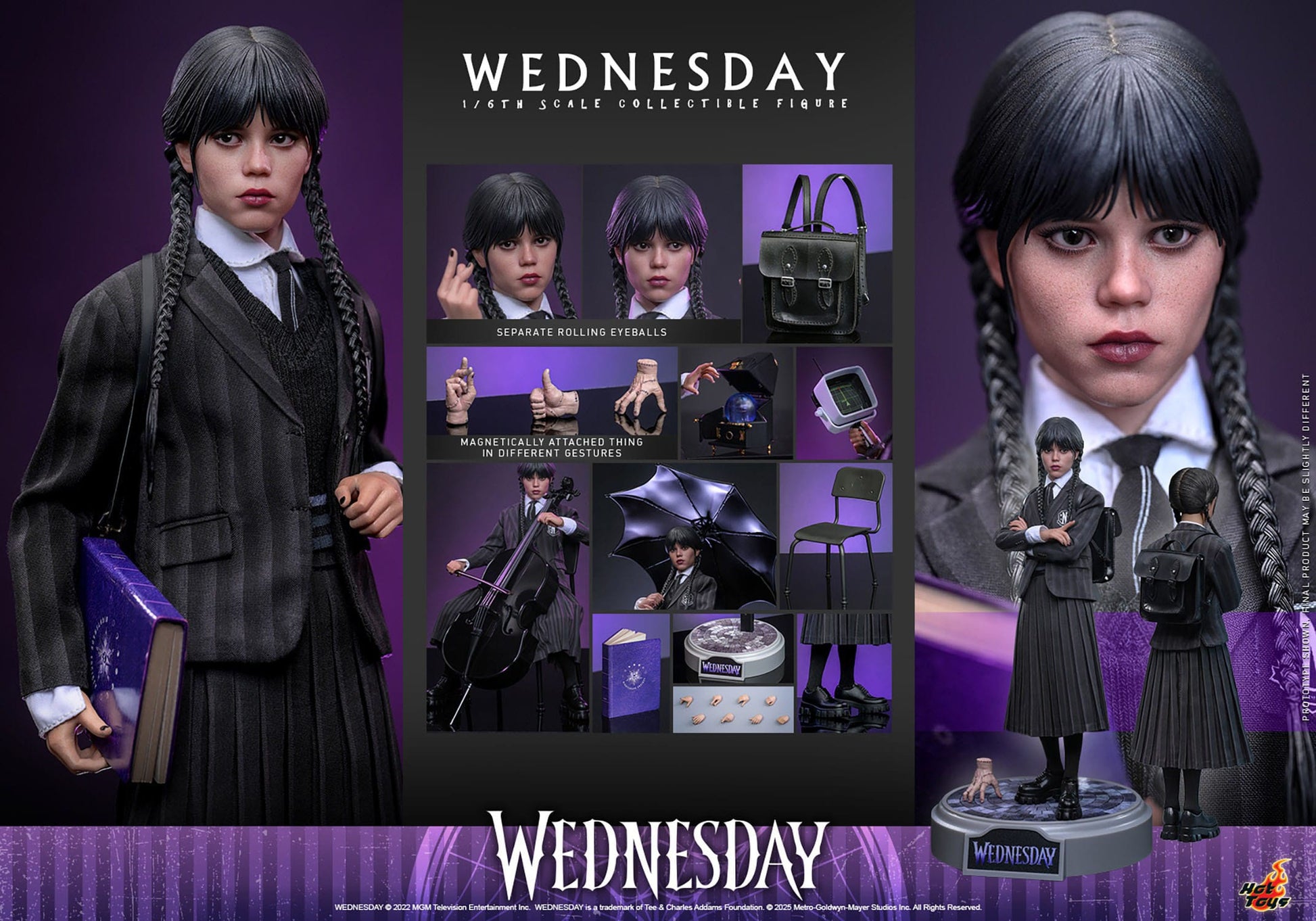 Mercredi figurine 1/6 Wednesday 27cm Hot toys Hot Toys