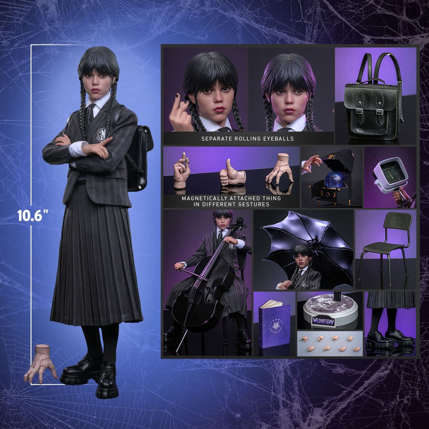 Mercredi figurine 1/6 Wednesday 27cm Hot toys Hot Toys