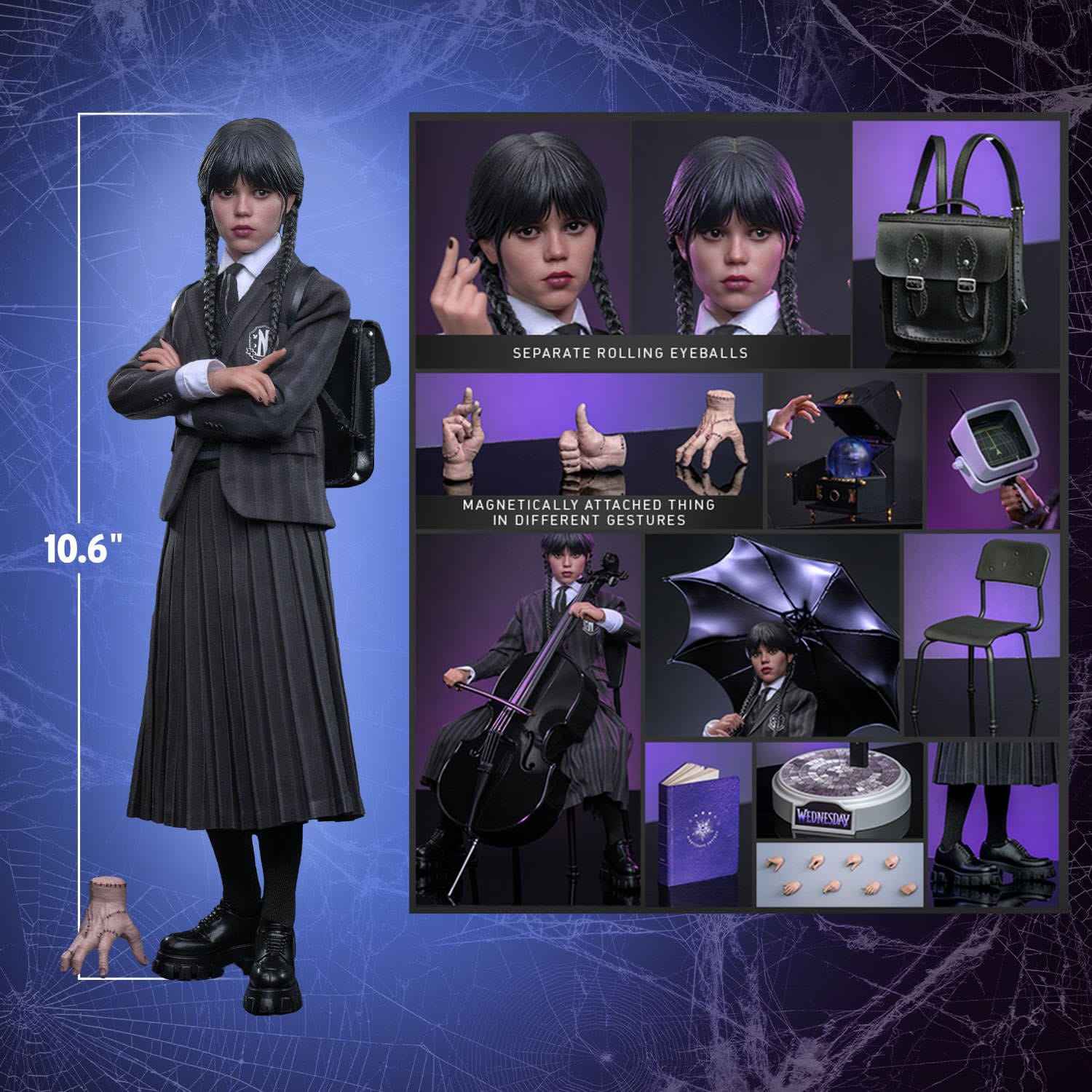 Mercredi figurine 1/6 Wednesday 27cm Hot toys Hot Toys