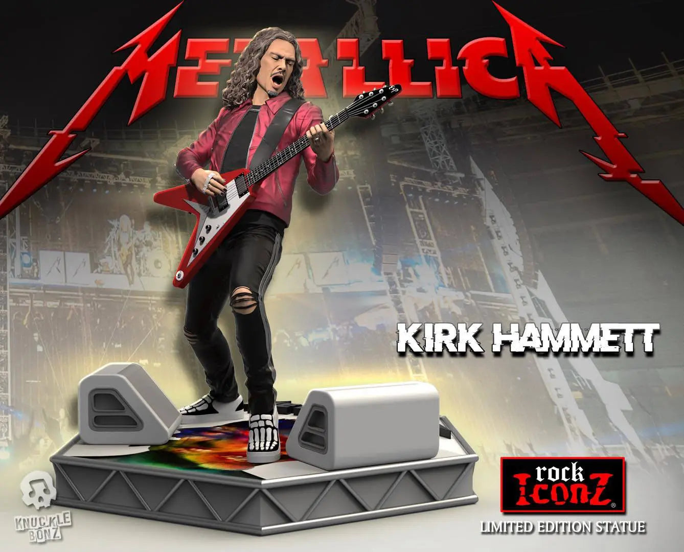 Metallica Kirk Hammett statuette Rock Iconz Limited Edition 22cm Knucklebonz