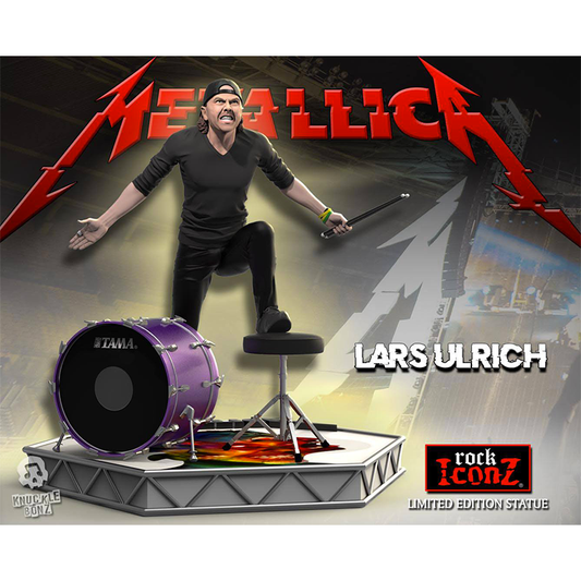 Metallica Lars Ulrich statuette Rock Iconz Limited Edition 22cm - Rue Du Retro