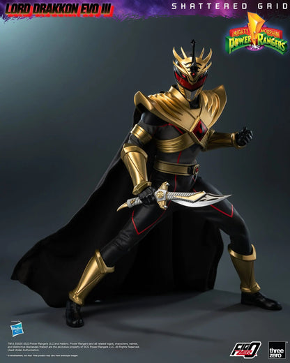 Power Rangers Lord Drakkon Evo III  Mighty Morphin Shattered Grid figurine FigZero 1/6 30cm ThreeZero