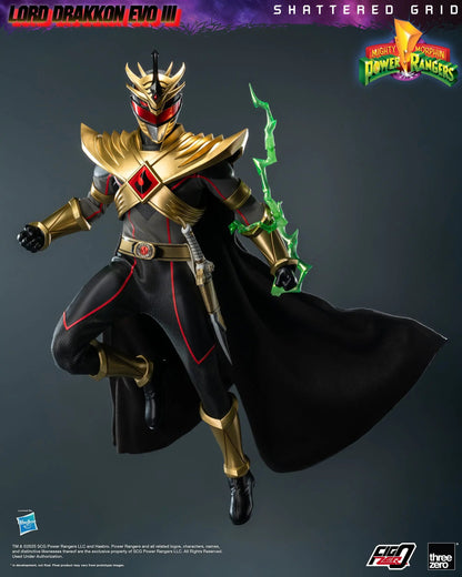 Power Rangers Lord Drakkon Evo III  Mighty Morphin Shattered Grid figurine FigZero 1/6 30cm ThreeZero