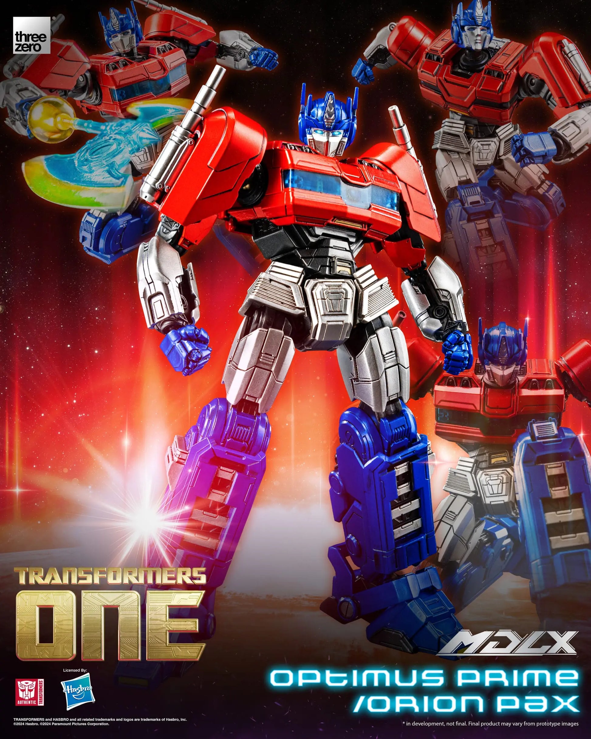 Optimus Prime Orion Pax Transformers figurine MDLX 16cm ThreeZero