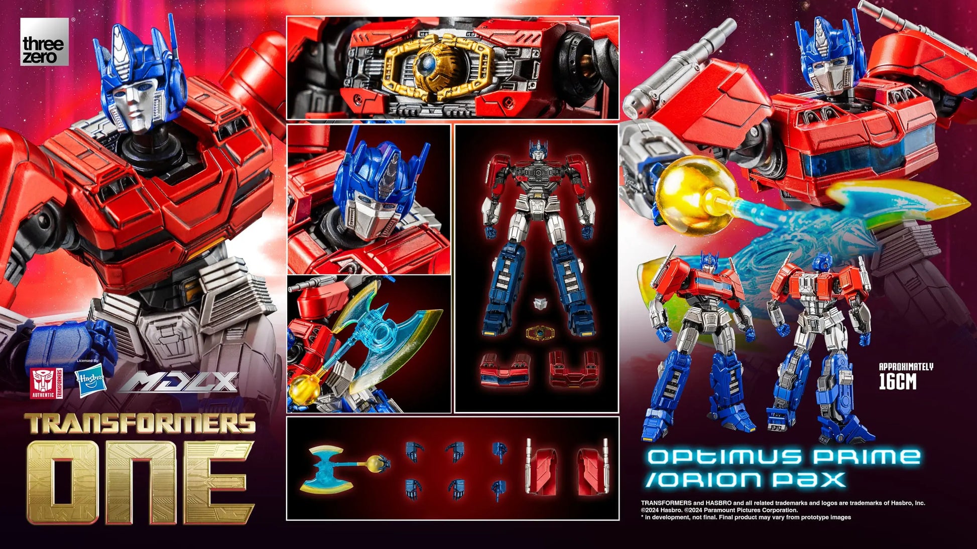 Optimus Prime Orion Pax Transformers figurine MDLX 16cm ThreeZero