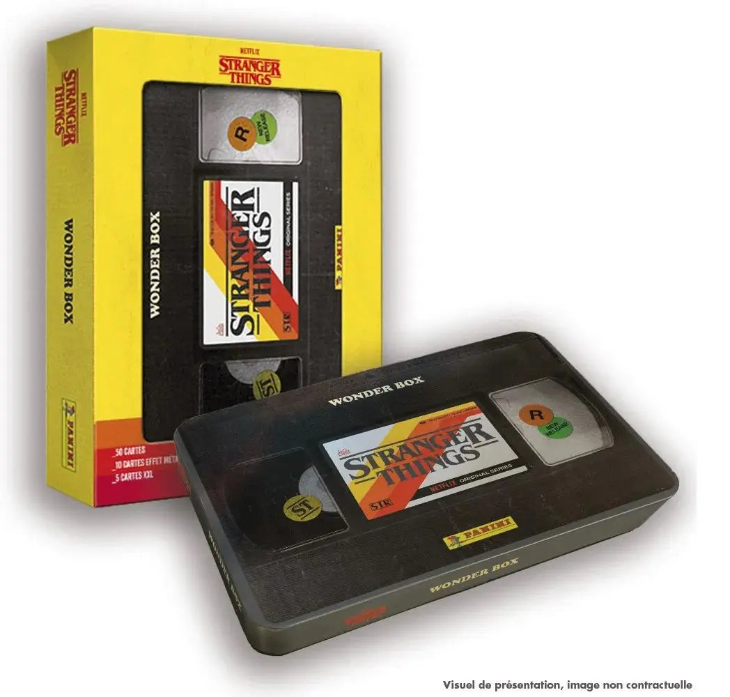 Stranger Things Wonder Box Metal 50 Cartes Stickers Guide Panini PANINI