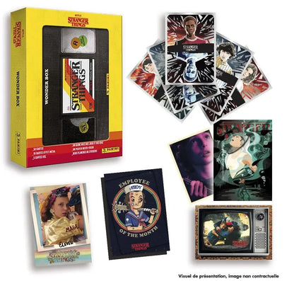 Stranger Things Wonder Box Metal 50 Cartes Stickers Guide Panini PANINI