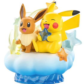 Pokemon Evoli et Pikachu Nebula Funism Prime Figure 20cm