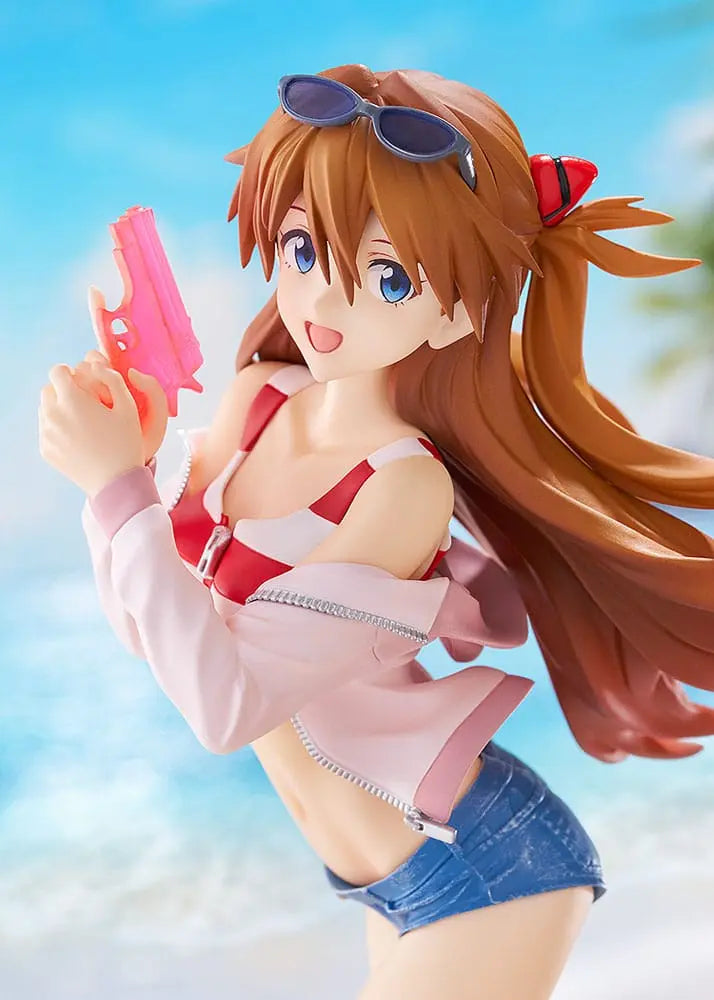 Rebuild of Evangelion statuette PVC Pop Up Parade L Beach Queens: Asuka Shikinami Langley 22 cm - Rue Du Retro