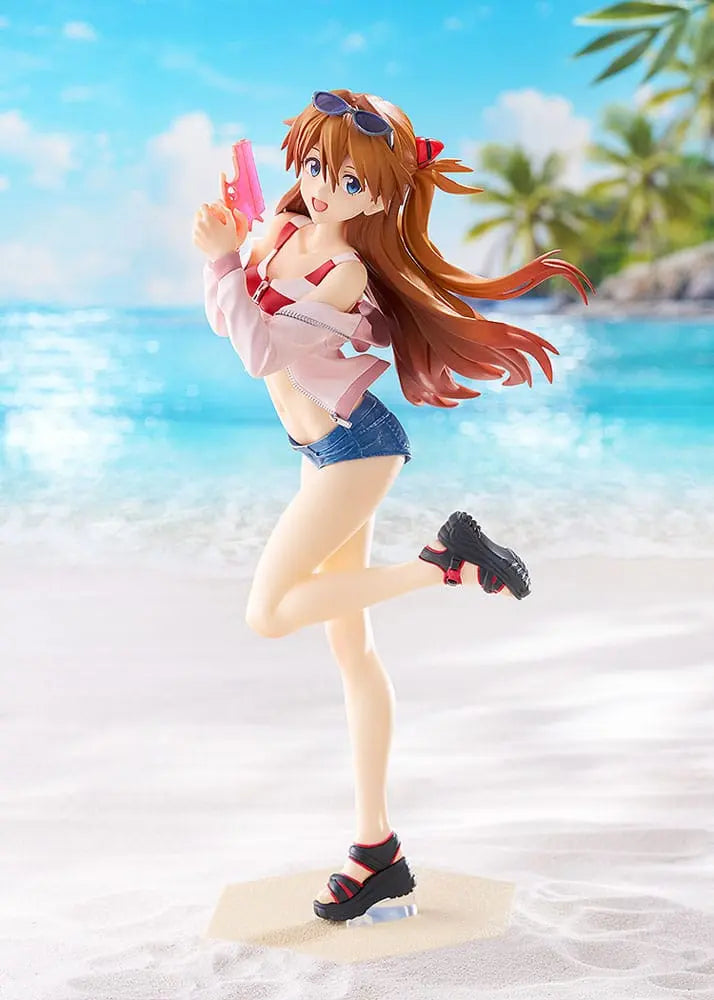 Rebuild of Evangelion statuette PVC Pop Up Parade L Beach Queens: Asuka Shikinami Langley 22 cm - Rue Du Retro