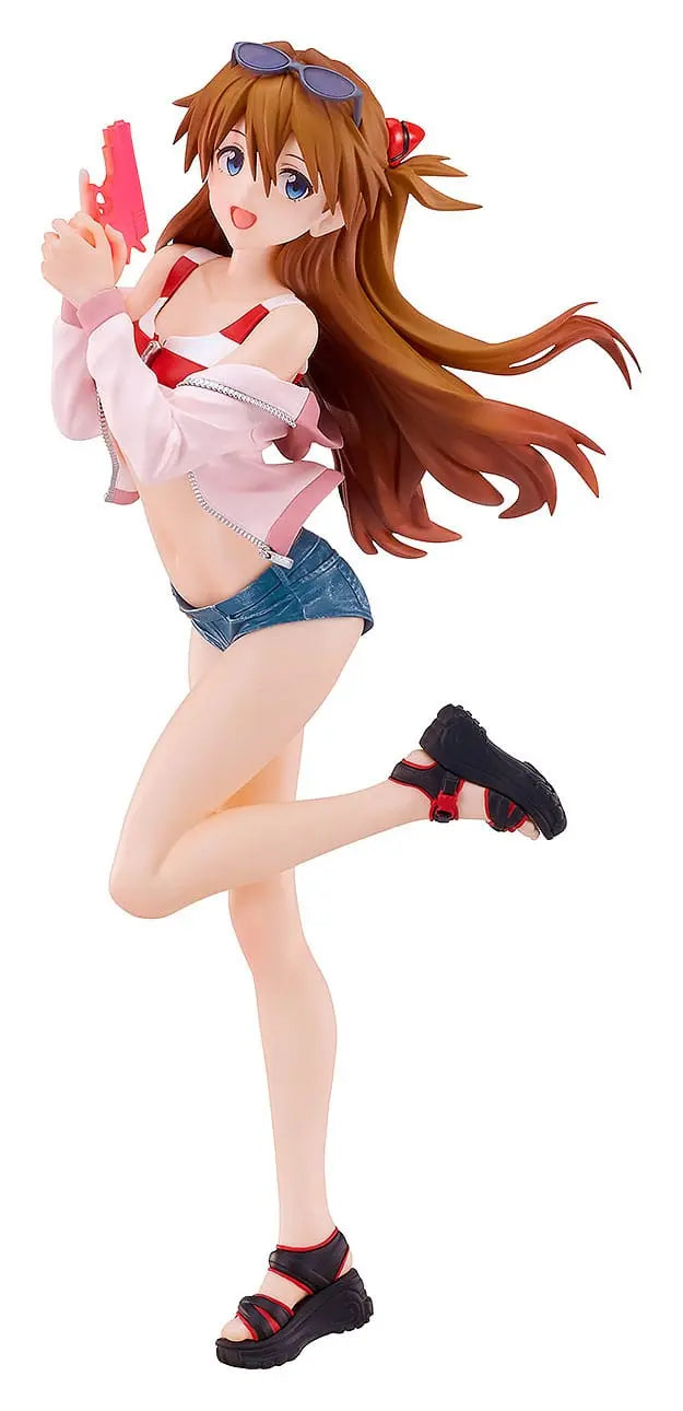 Rebuild of Evangelion statuette PVC Pop Up Parade L Beach Queens: Asuka Shikinami Langley 22 cm - Rue Du Retro