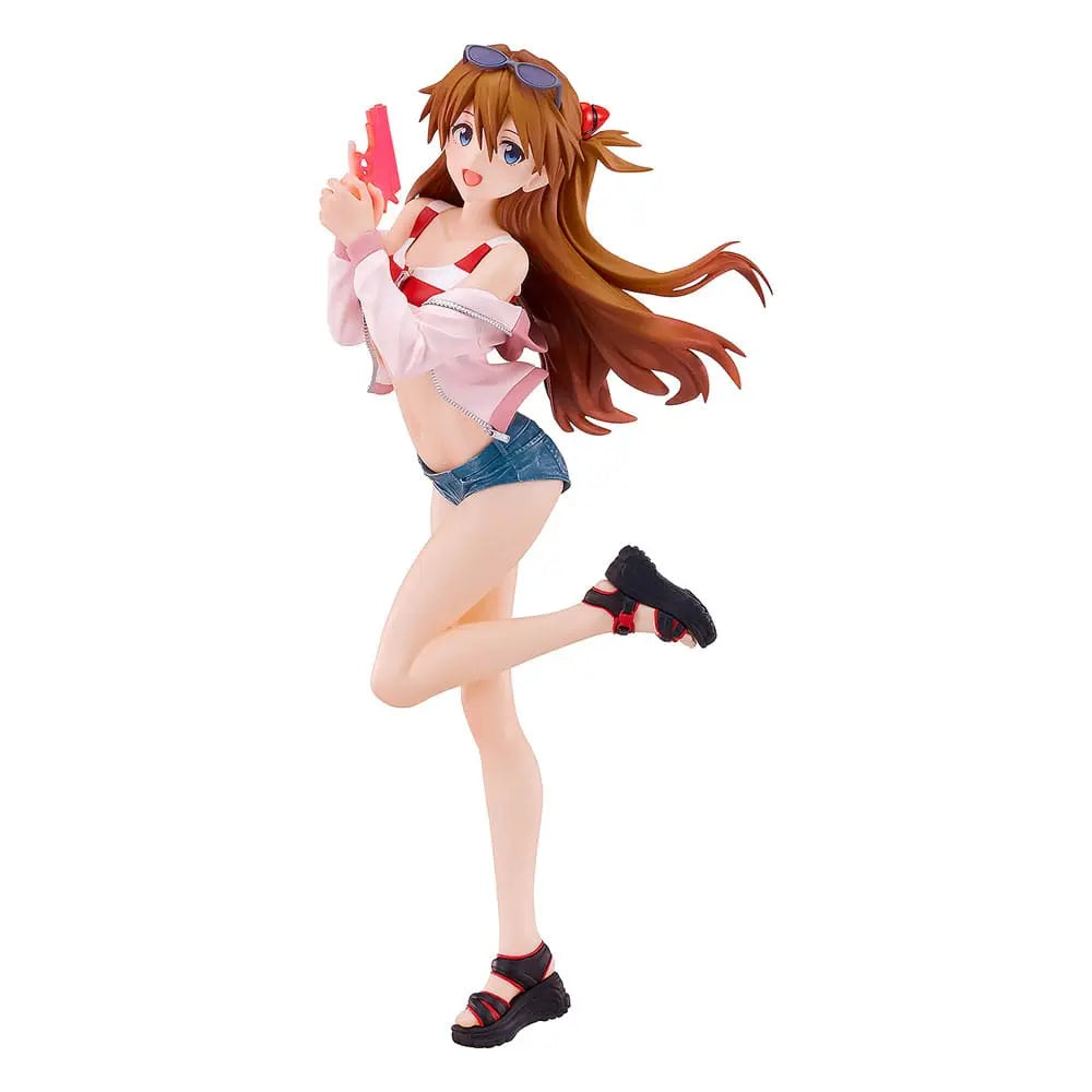 Rebuild of Evangelion statuette PVC Pop Up Parade L Beach Queens: Asuka Shikinami Langley 22 cm - Rue Du Retro