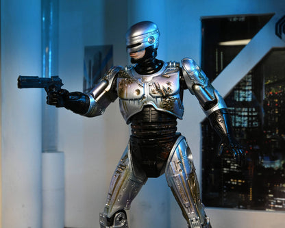 RoboCop figurine Ultimate Battle Damaged RoboCop with Chair 18 cm Neca