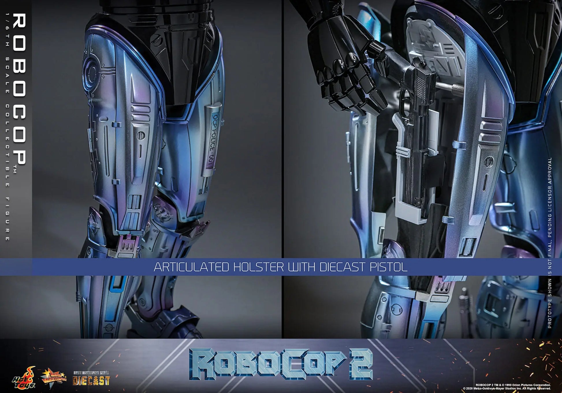 RoboCop 2 Movie Masterpiece Diecast 1/6 RoboCop 30 cm Hot Toys