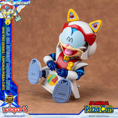 Samurai Pizza Cats Speedy AMK PRO Series Diecast Model Kit 13,3cm Yolopark