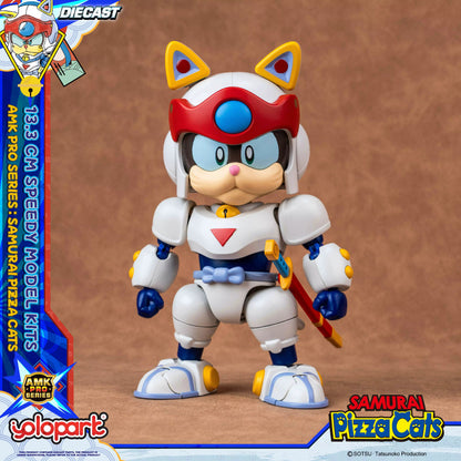 Samurai Pizza Cats Speedy AMK PRO Series Diecast Model Kit 13,3cm Yolopark