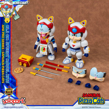 Samurai Pizza Cats Speedy AMK PRO Series Diecast Model Kit 13,3cm Yolopark