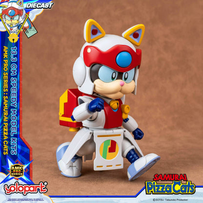 Samurai Pizza Cats Speedy AMK PRO Series Diecast Model Kit 13,3cm Yolopark