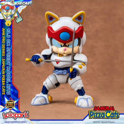 Samurai Pizza Cats Speedy AMK PRO Series Diecast Model Kit 13,3cm Yolopark
