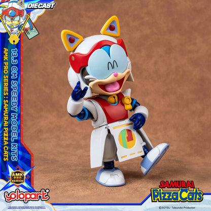 Samurai Pizza Cats Speedy AMK PRO Series Diecast Model Kit 13,3cm Yolopark